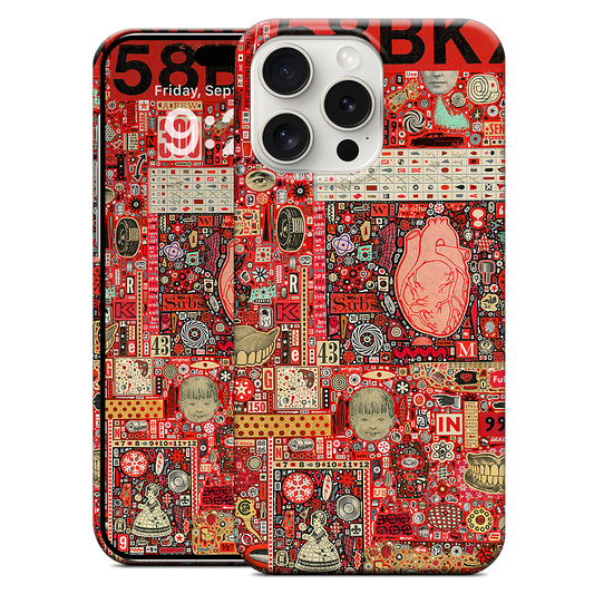 Big Numbers - Heart and Teeth iPhone Case