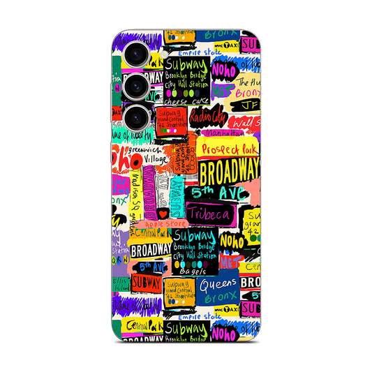 NYC Words Samsung Skin