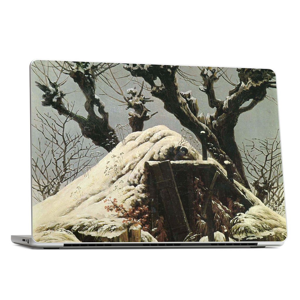 Snowy Cottage MacBook Skin
