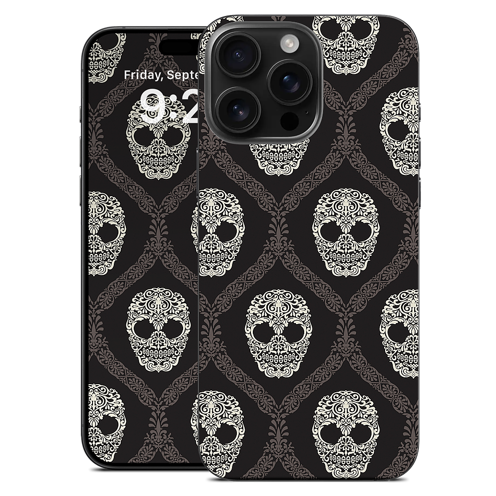 Skull Damask iPhone Skin