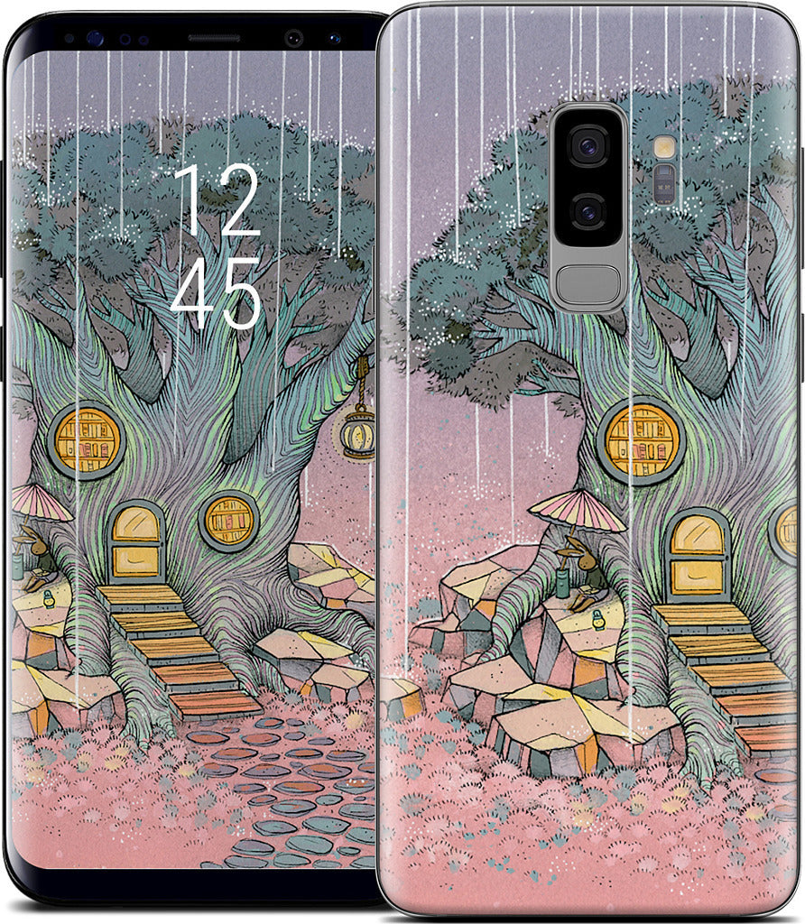 Rainy Day In The Library Samsung Skin