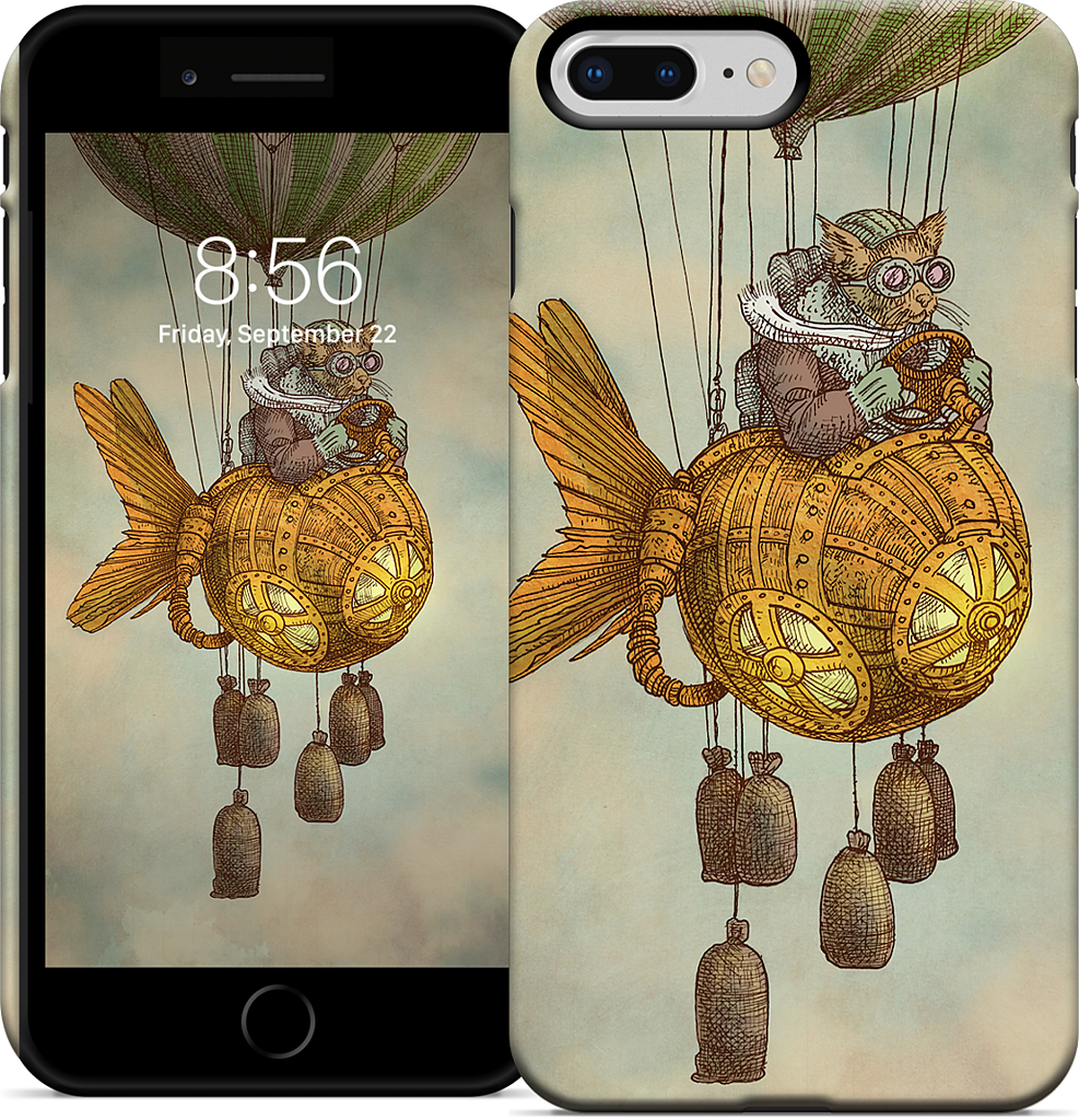 Around The World In A GoldfishFlyer iPhone Case