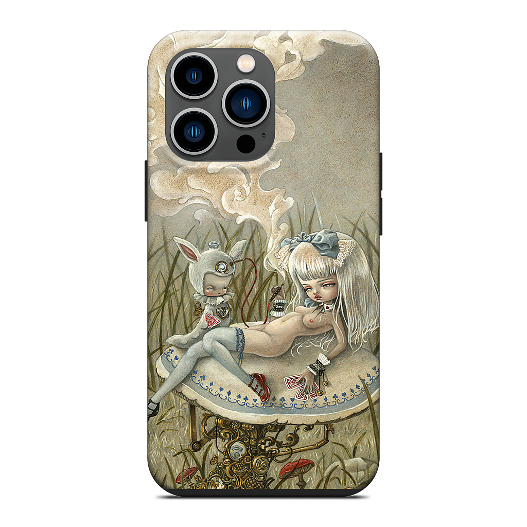 Alice and the Caterpillar iPhone Case
