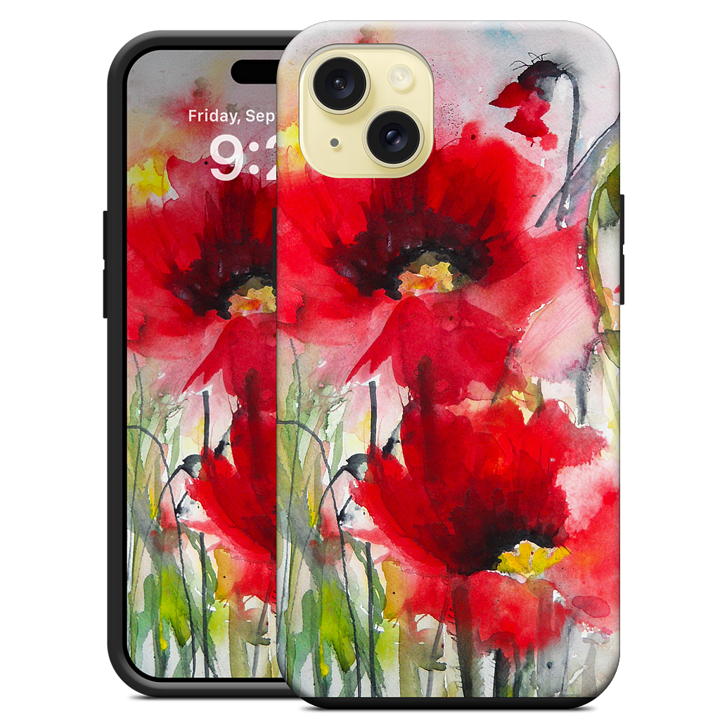 Red Poppies iPhone Case