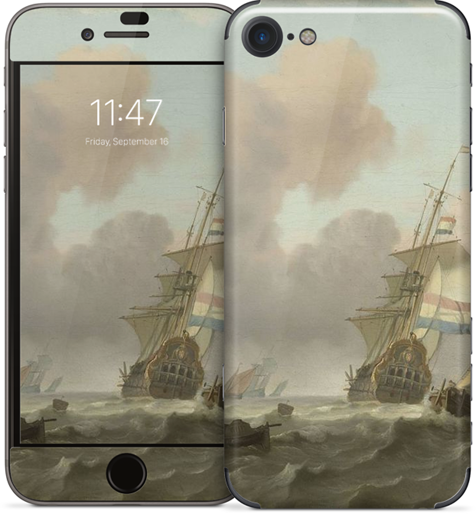 Ships in Choppy Sea iPhone Skin