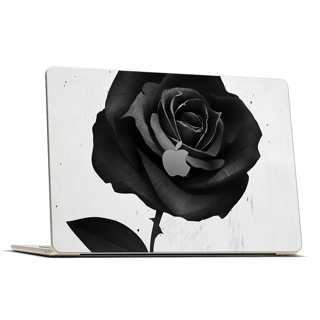 Fabric Rose MacBook Skin