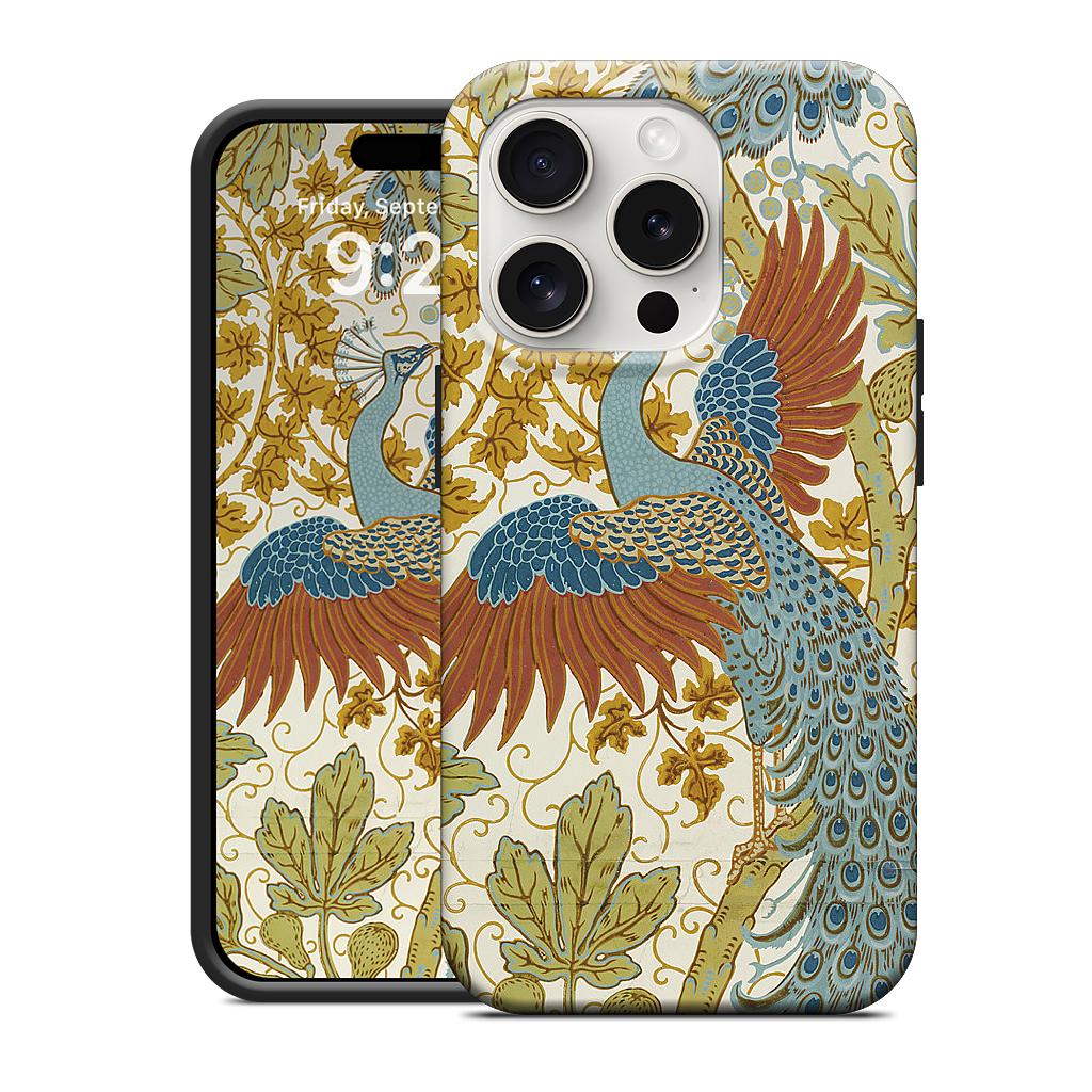 Fig and Peacock iPhone Case