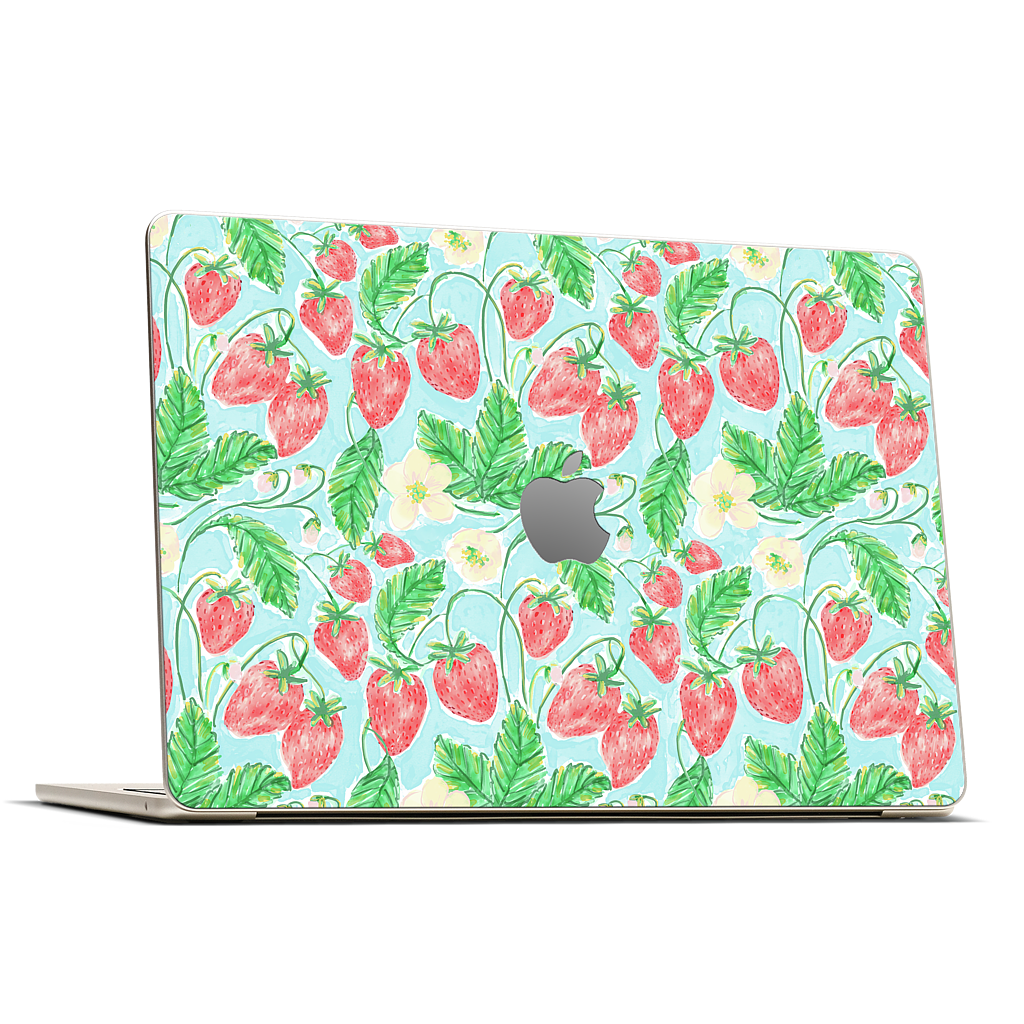Wild Strawberries MacBook Skin