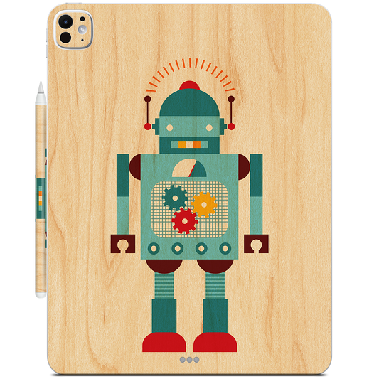 Blue Robot iPad Skin