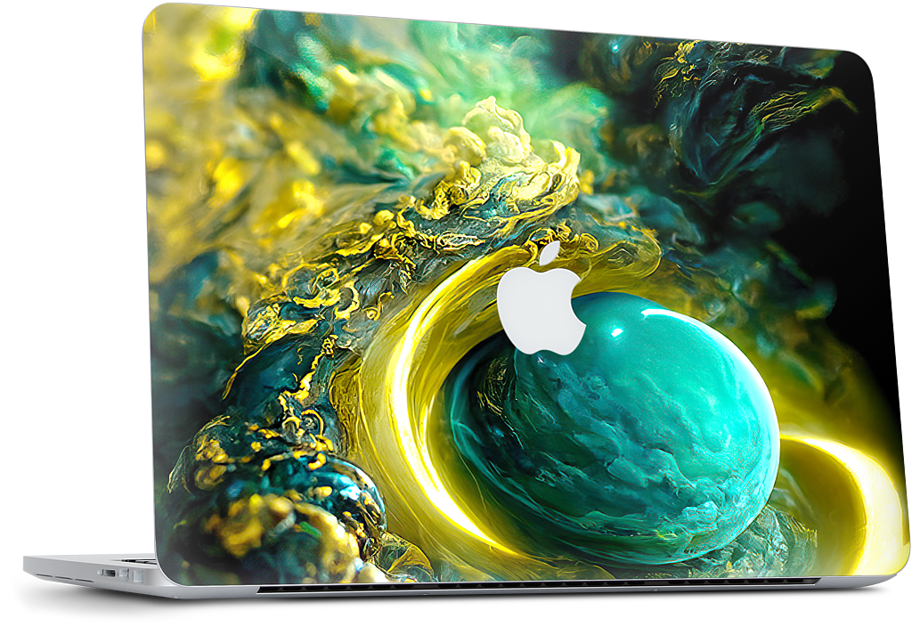 Planetary Accretion MacBook Skin
