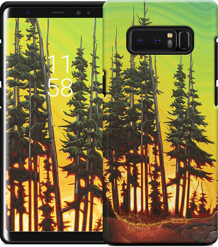 Green Skies At Night Samsung Case