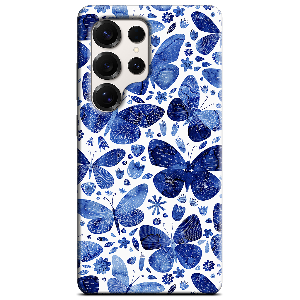 Blue Butterflies Samsung Case