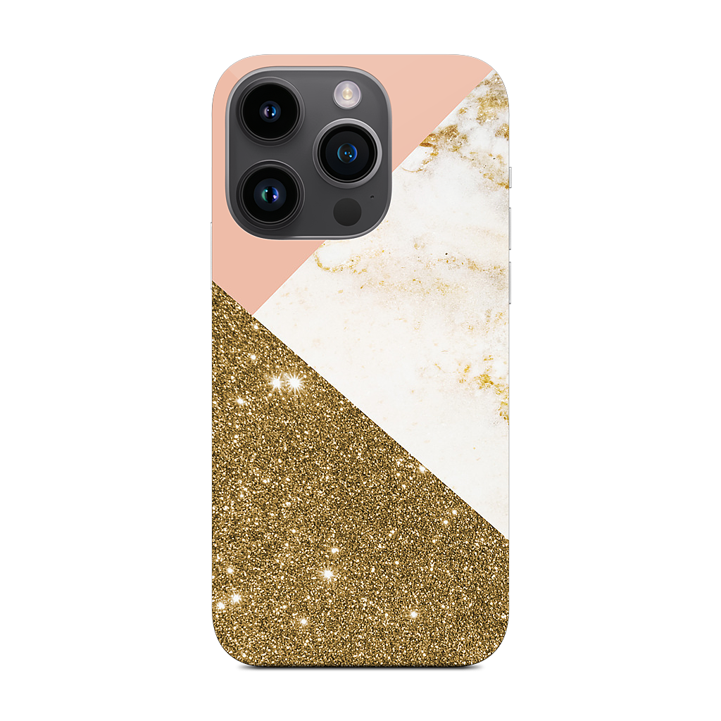Gold Marble Collage  iPhone Skin