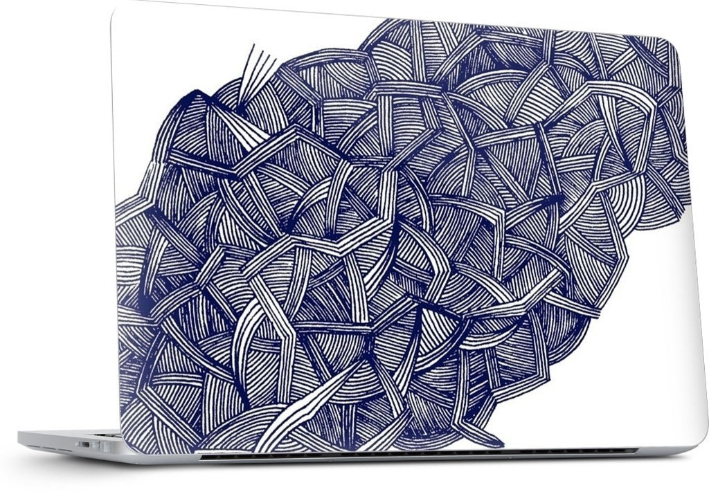 blue lines MacBook Skin