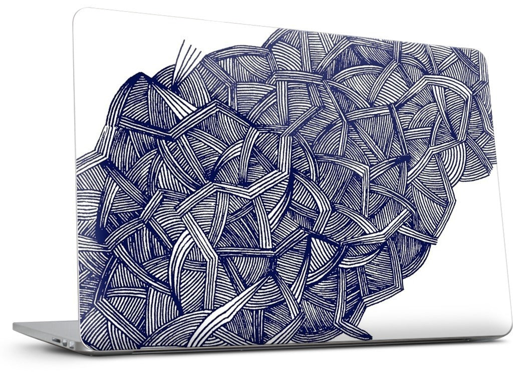 blue lines MacBook Skin
