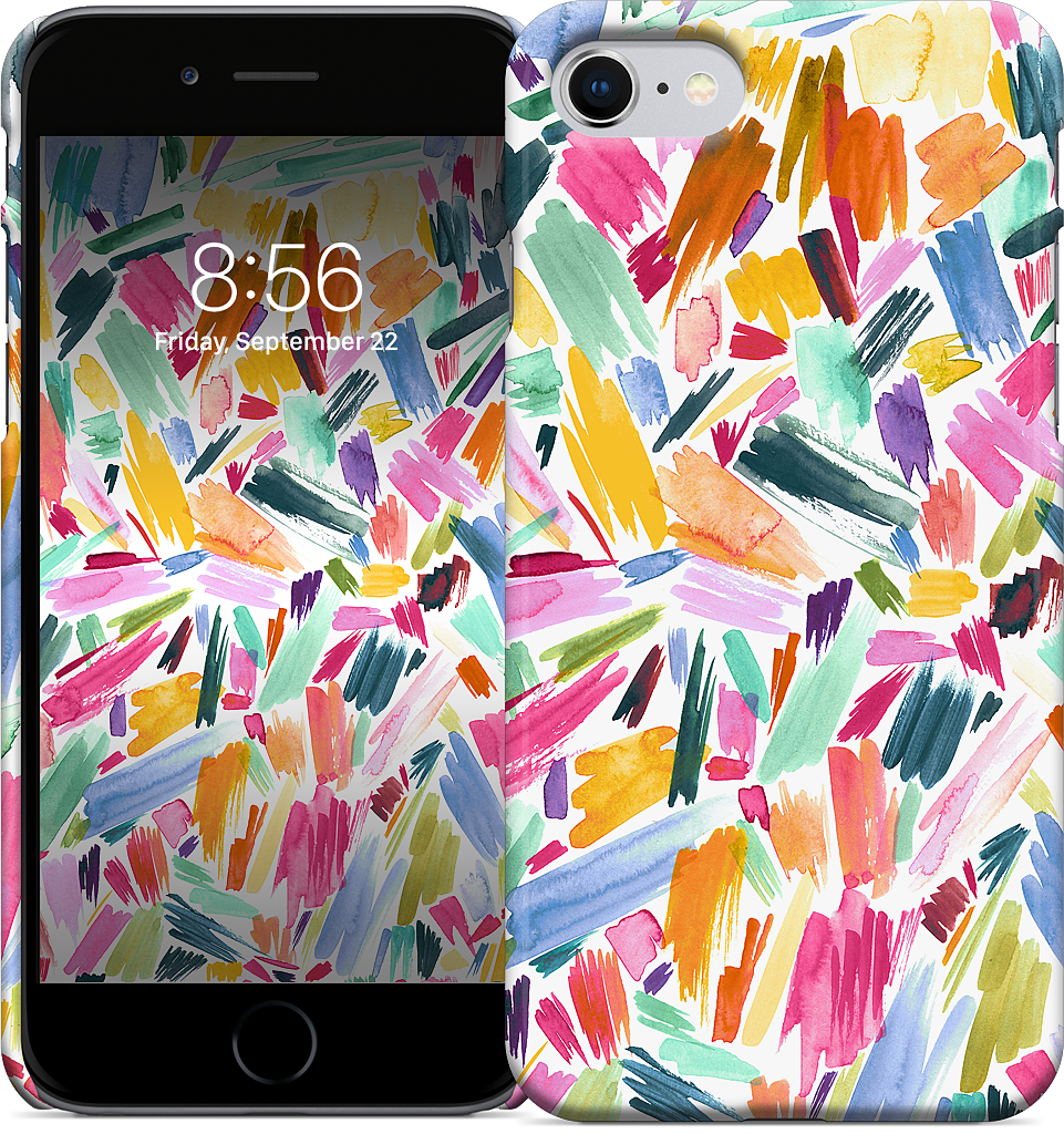 Colorful Abstract Strokes iPhone Case