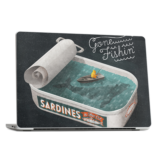 Gone Fishin' MacBook Skin