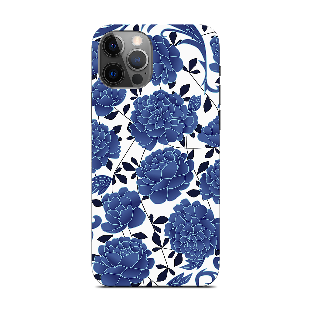 Blue flowers iPhone Skin