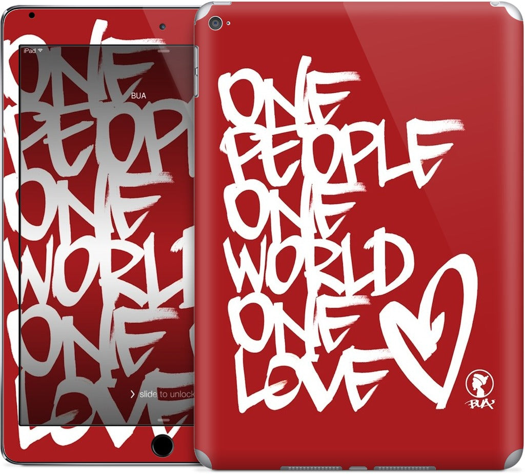 One People, One World, One Love iPad Skin