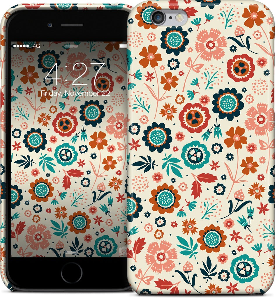 Folk Flowers iPhone Case
