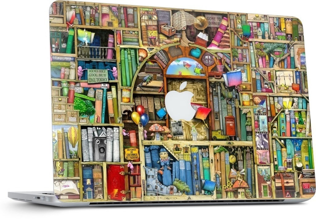 Bookshelf 2 MacBook Skin