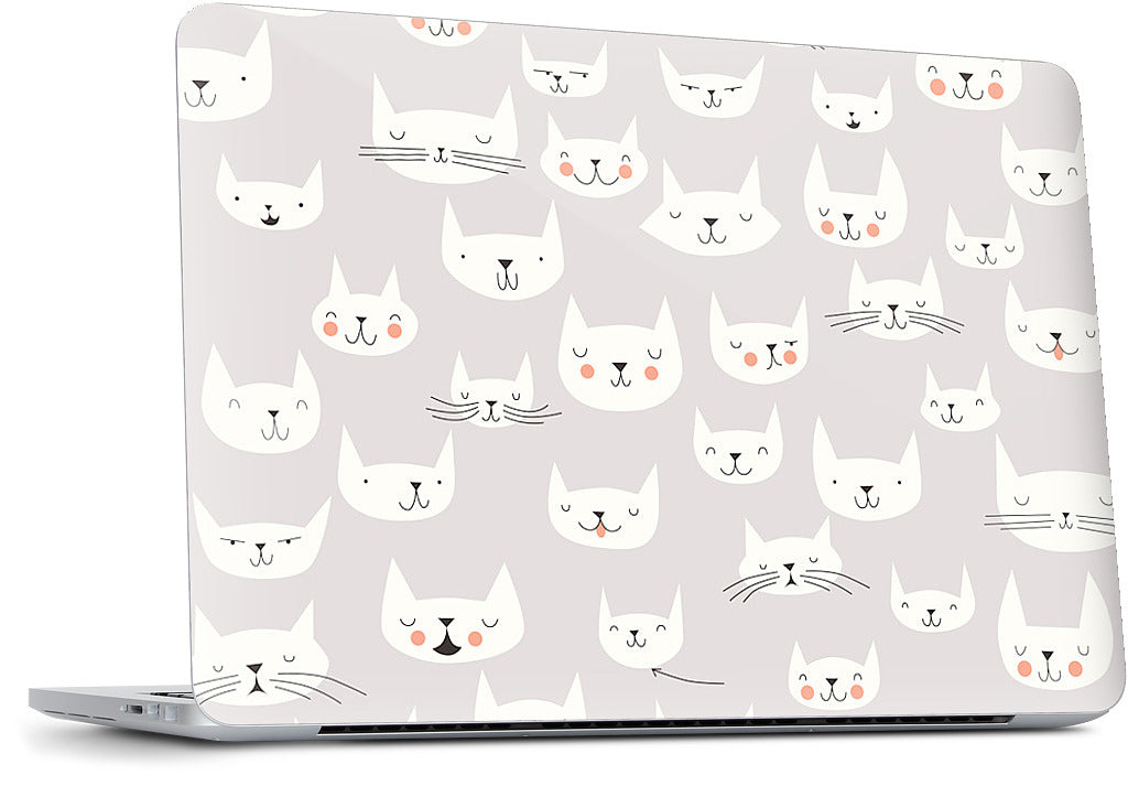 Cat Faces MacBook Skin
