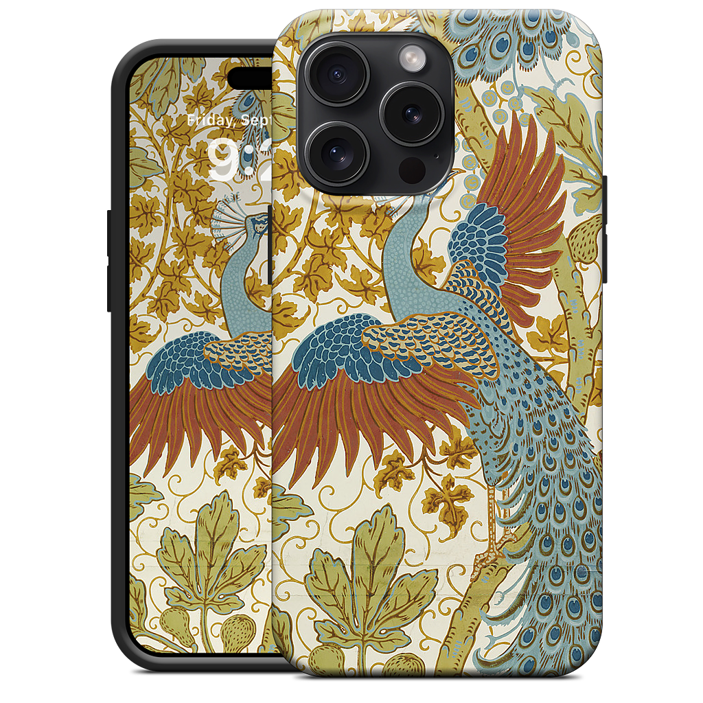 Fig and Peacock iPhone Case