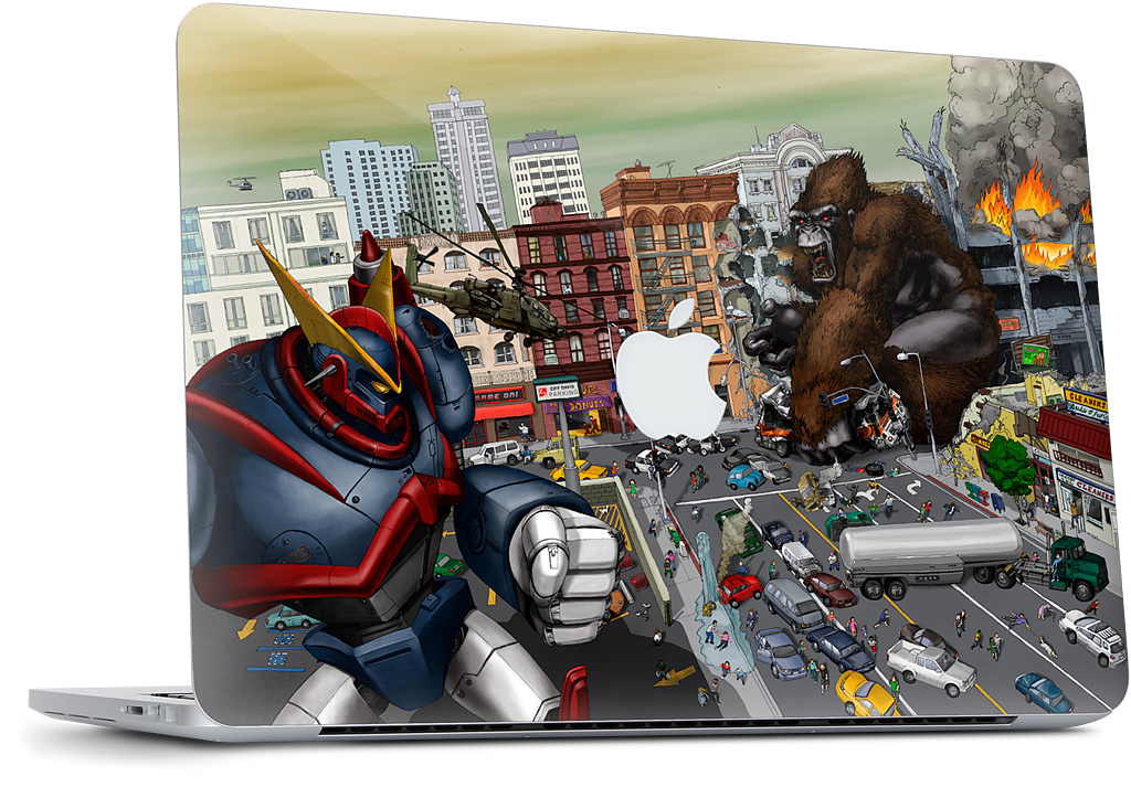 War Of The Monsters MacBook Skin