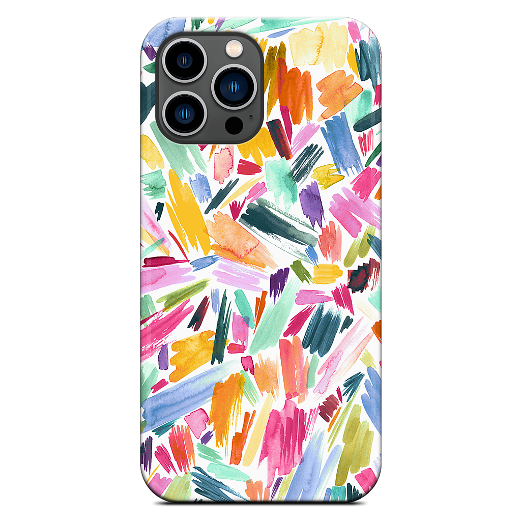 Colorful Abstract Strokes iPhone Case