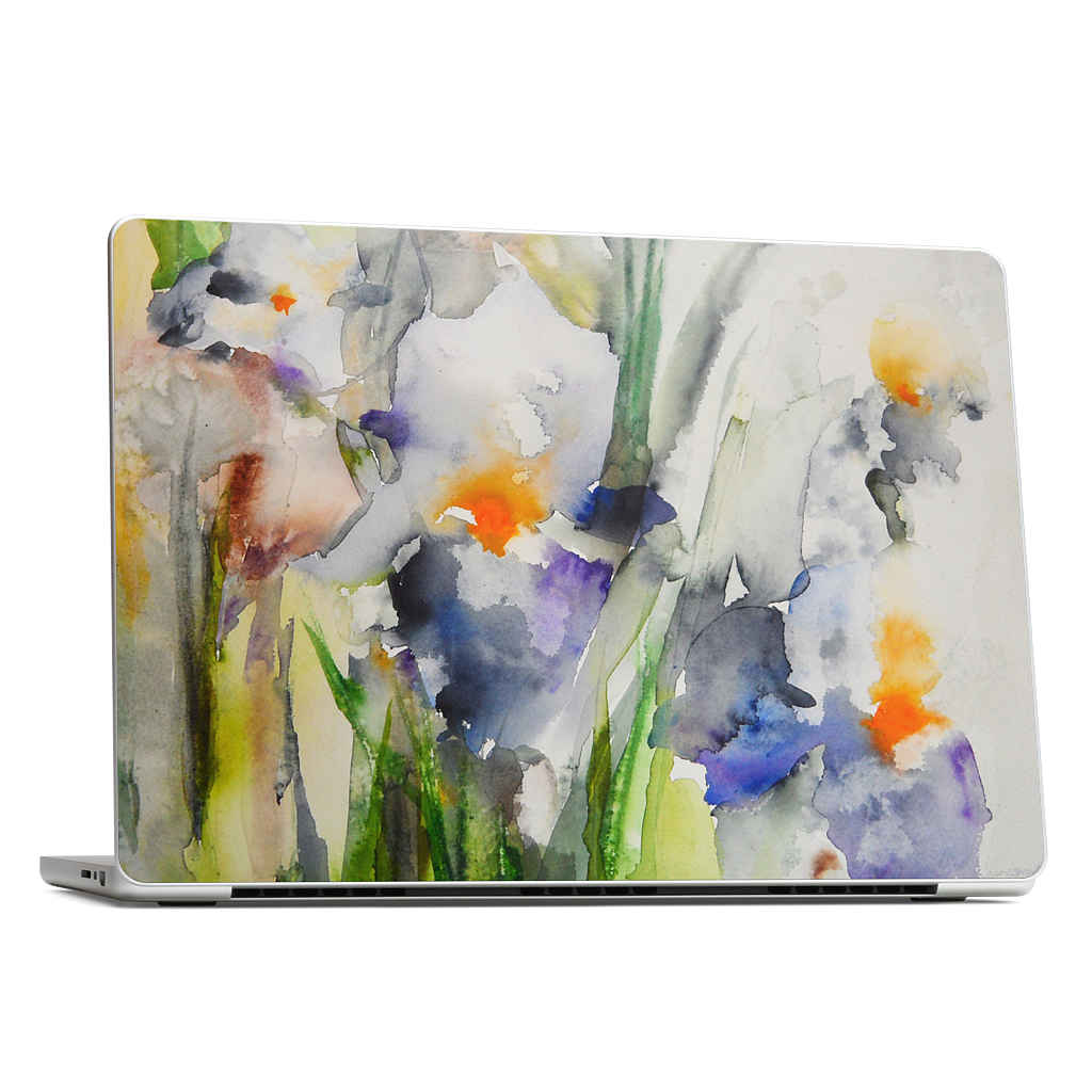 Blue Irises MacBook Skin