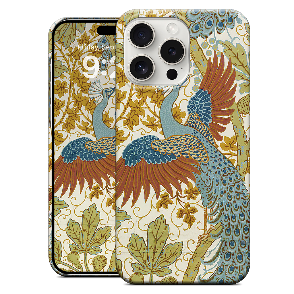 Fig and Peacock iPhone Case