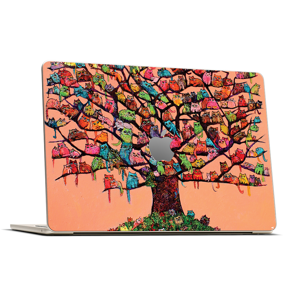 "Meau Tree" MacBook Skin