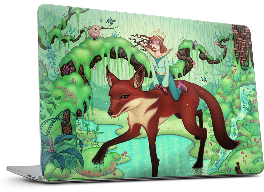 The Fox's Respite MacBook Skin