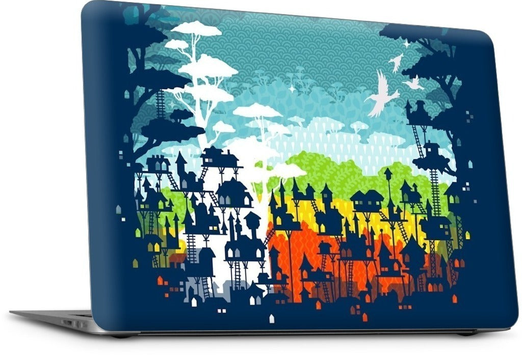 Rainforest City MacBook Skin
