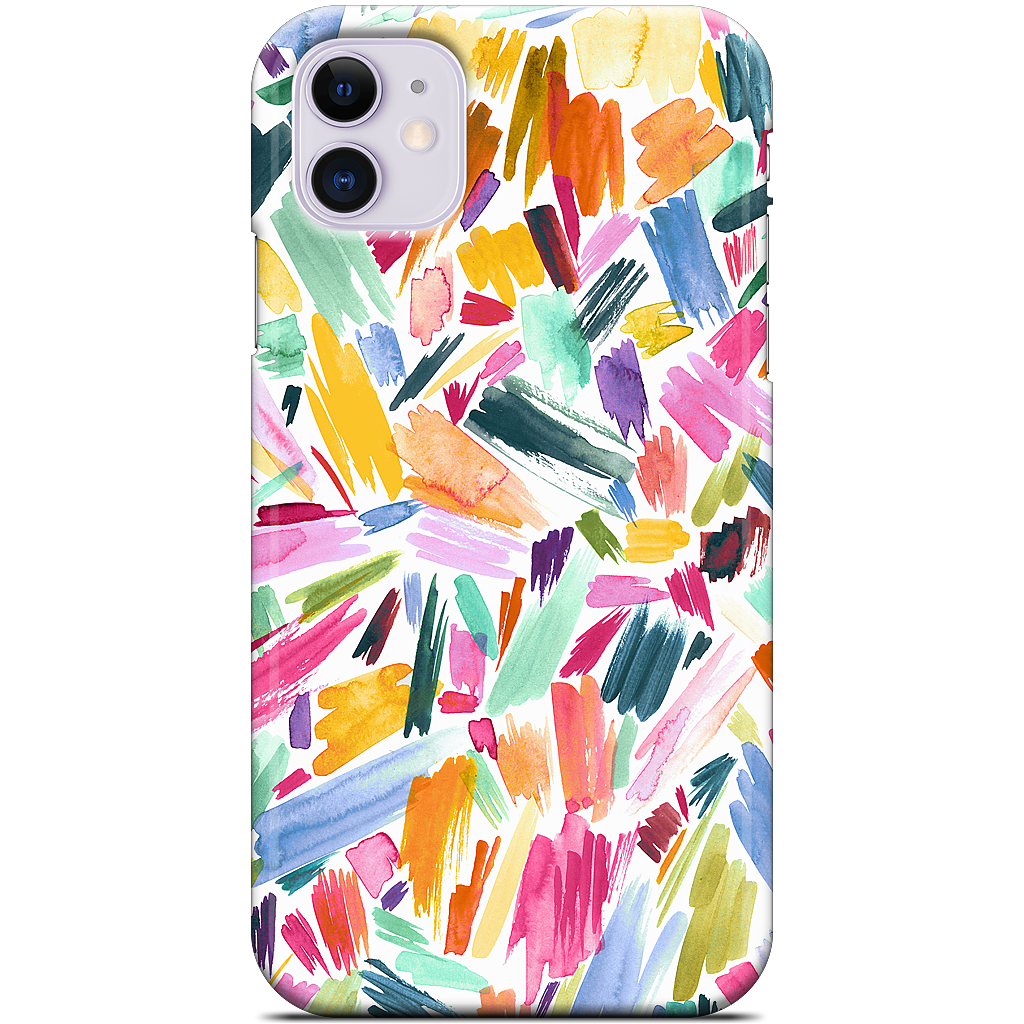 Colorful Abstract Strokes iPhone Case