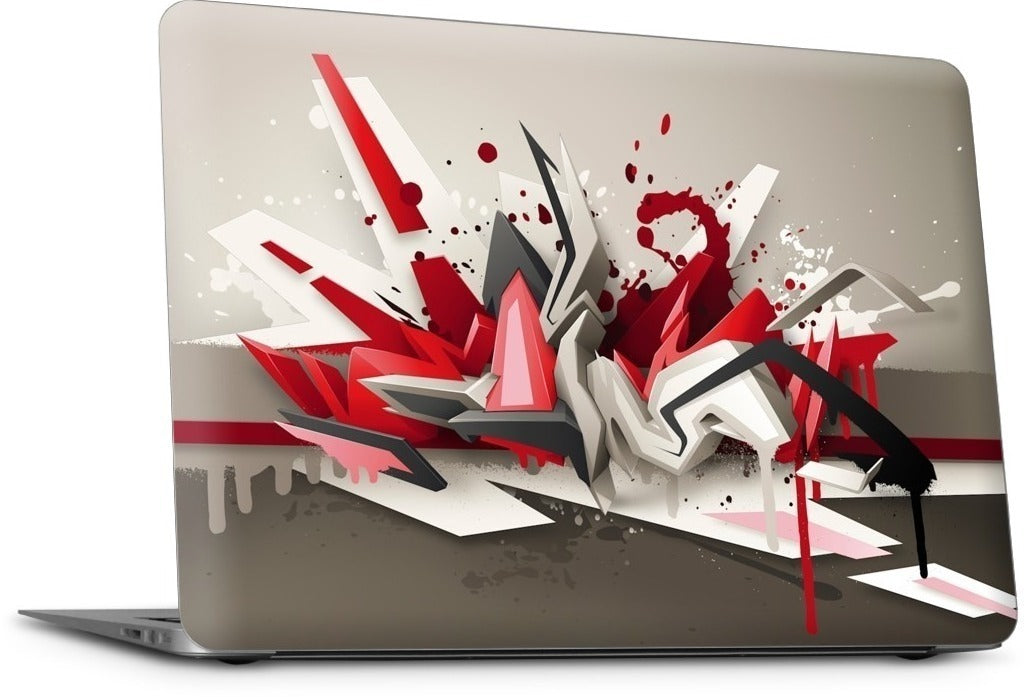 Red Metal MacBook Skin