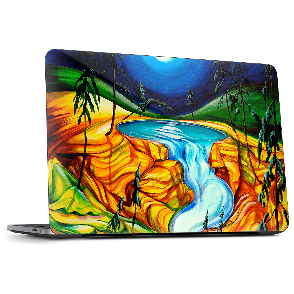 Cup Of Life Athabasca Falls Jasper Dell Laptop Skin