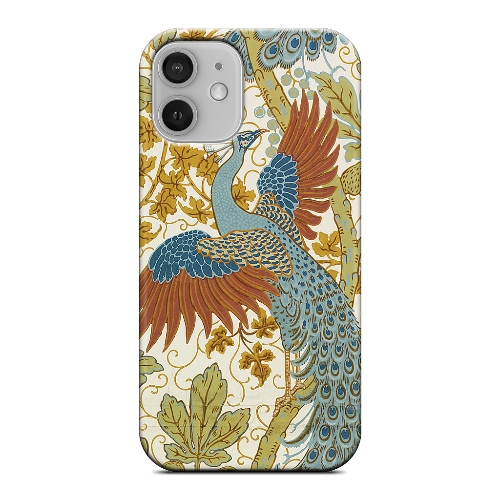 Fig and Peacock iPhone Case