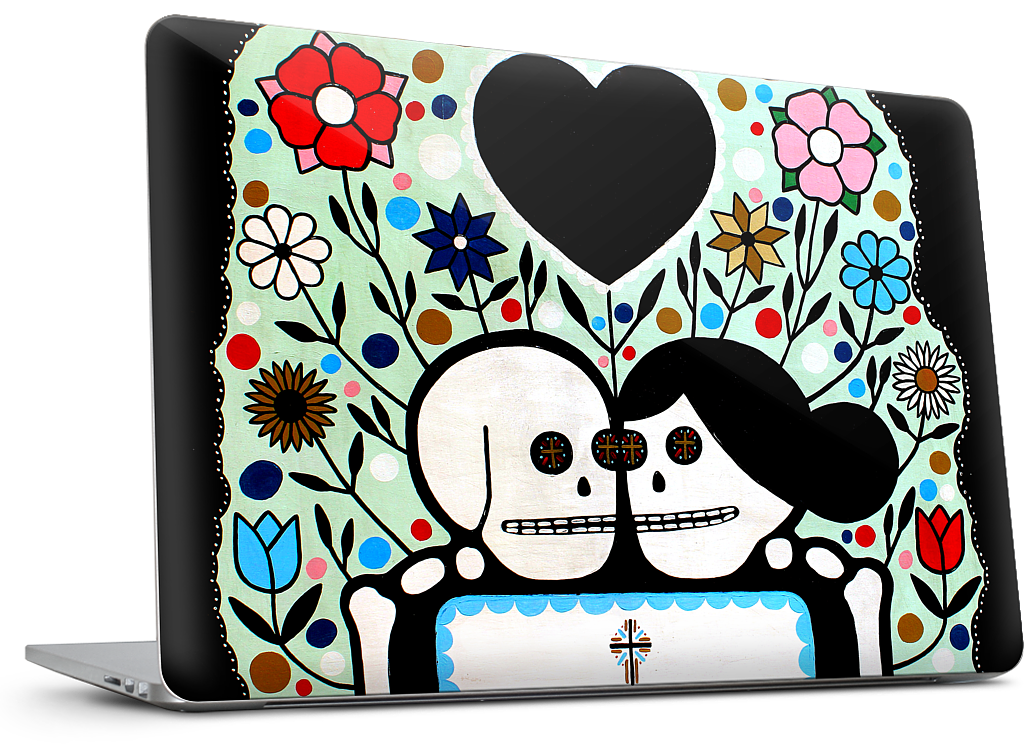 In The Garden With My Love MacBook Skin