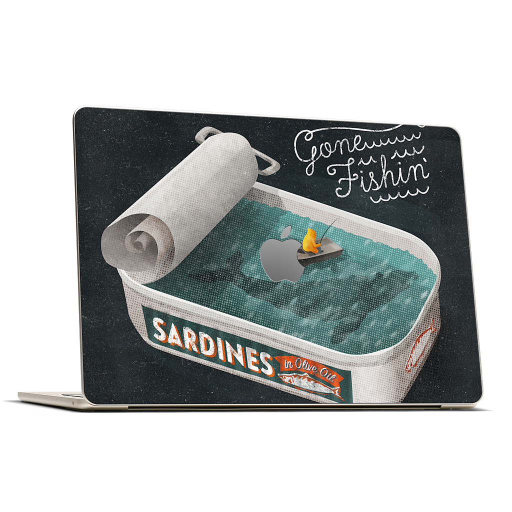 Gone Fishin' MacBook Skin