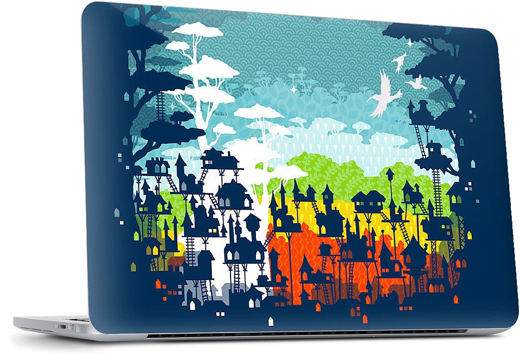 Rainforest City MacBook Skin