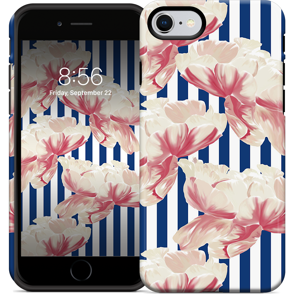Stripe Floral iPhone Case