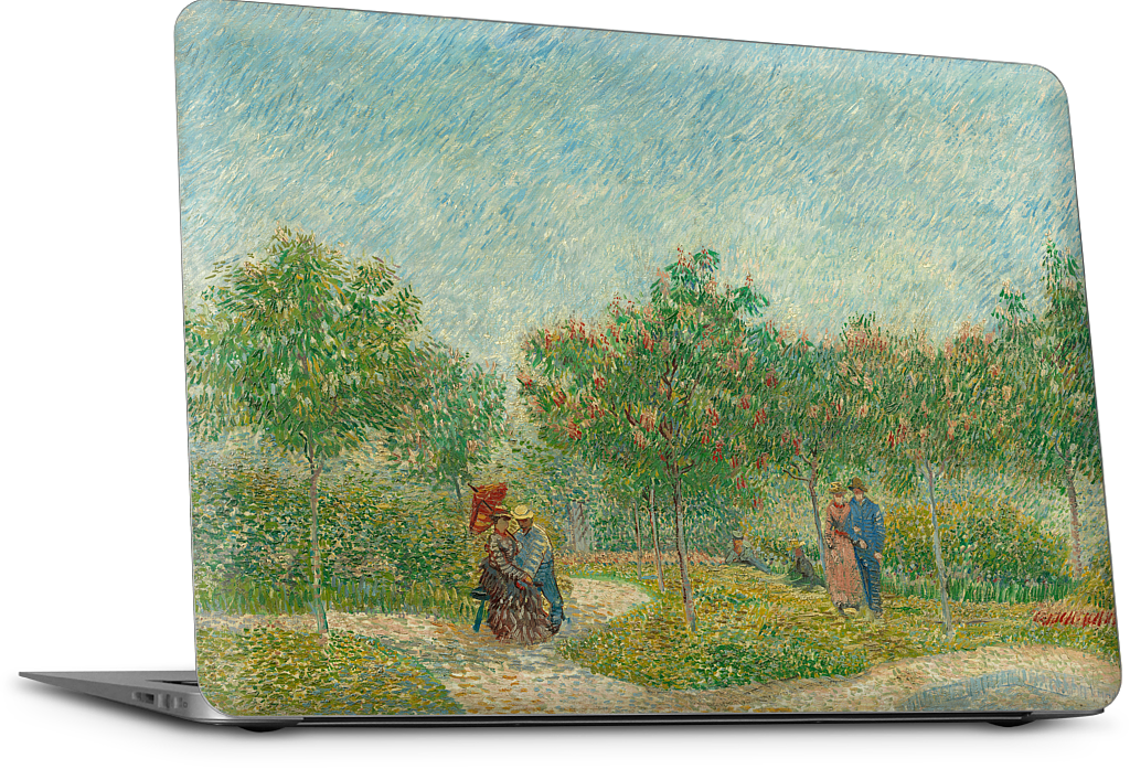 Garden with Courting Couples MacBook Skin