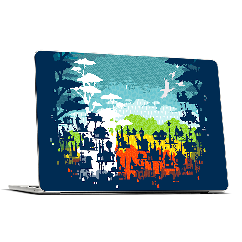 Rainforest City MacBook Skin