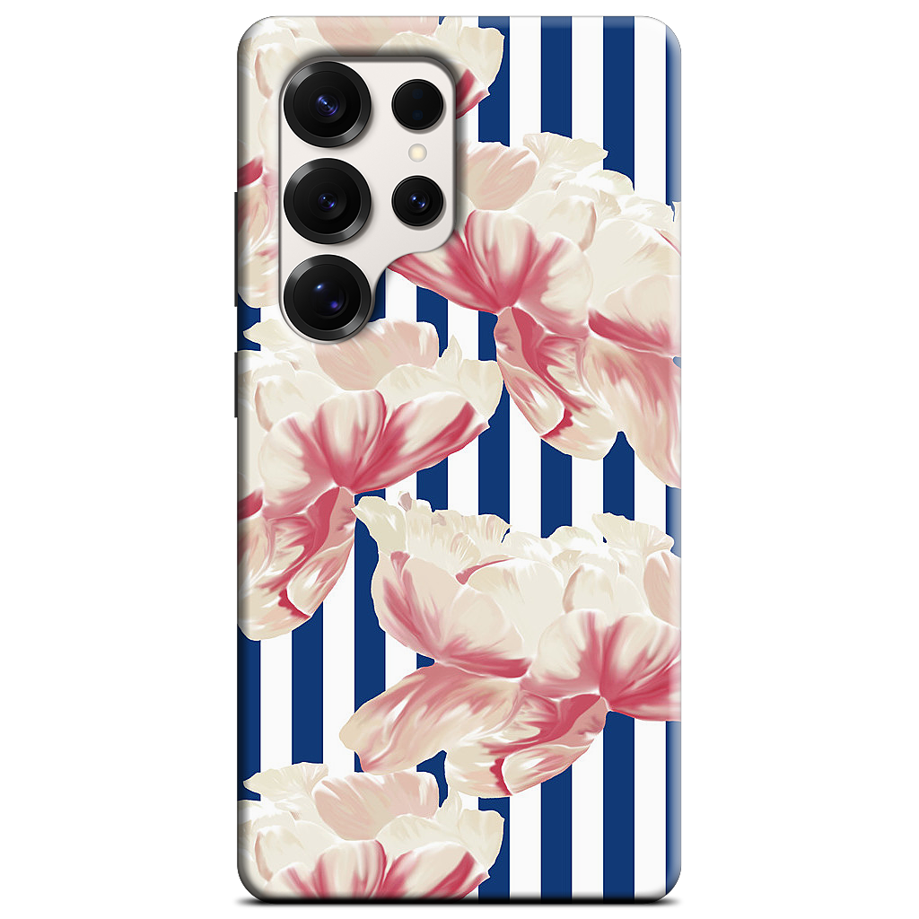 Stripe Floral Samsung Case