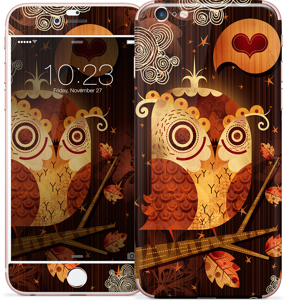 The Enamored Owl iPhone Skin