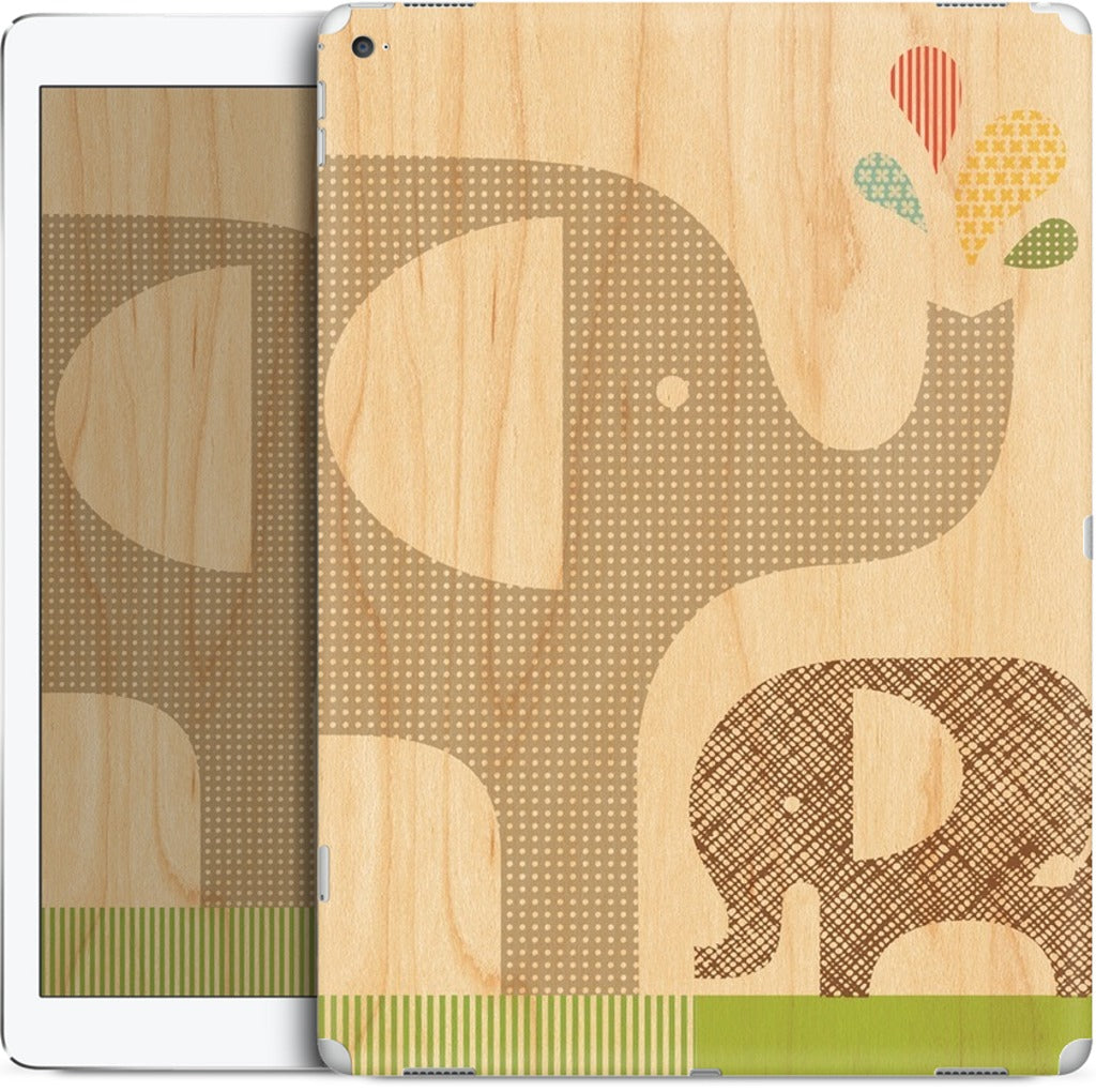 Elephant with Calf iPad Skin