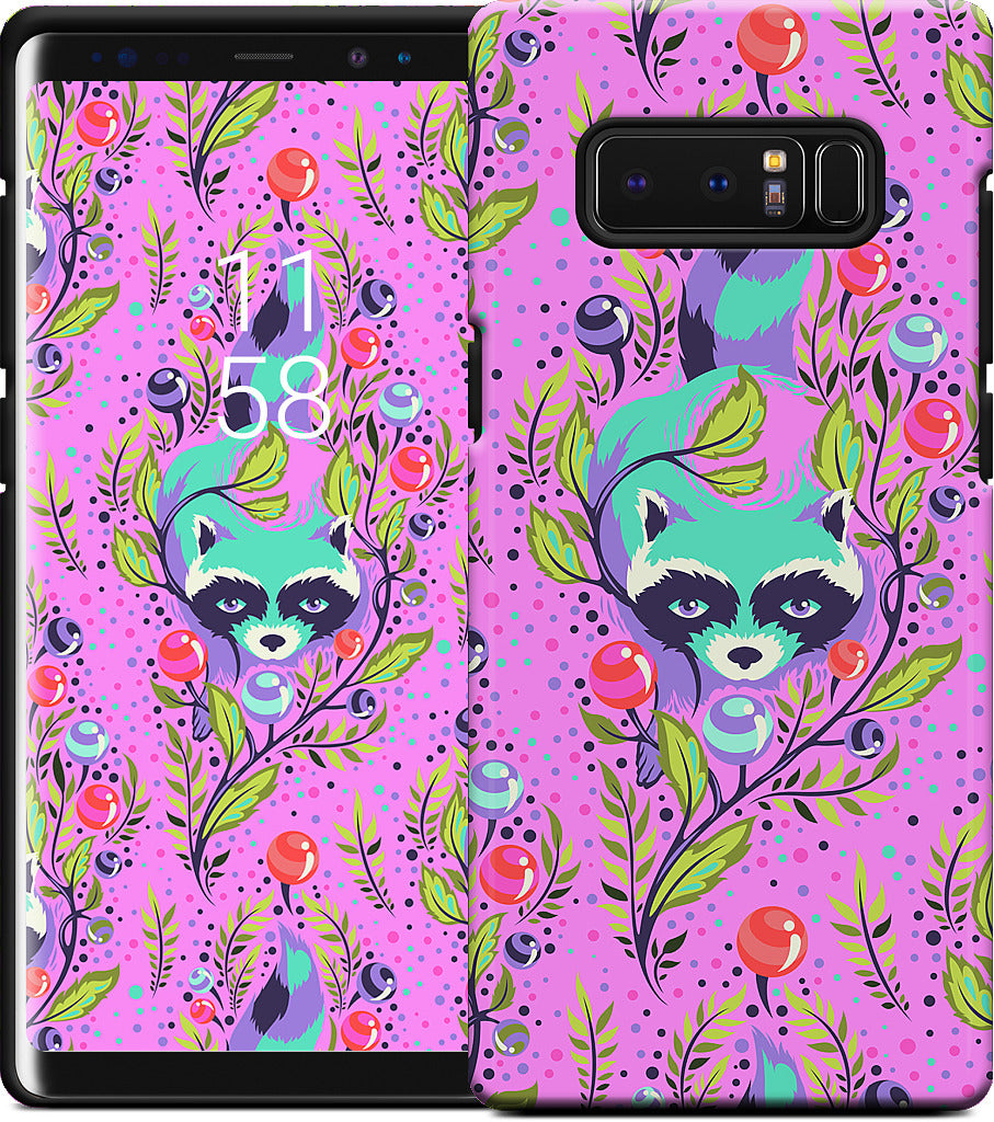 Raccoon Fuchsia Samsung Case