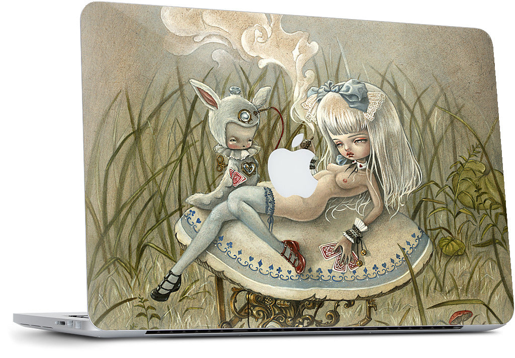 Alice and the Caterpillar MacBook Skin