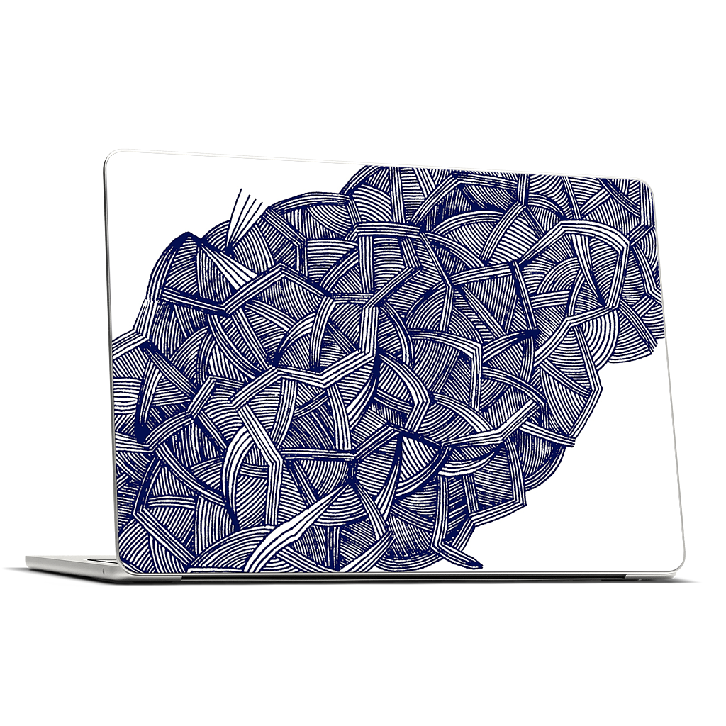 blue lines MacBook Skin